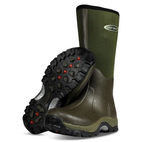 Dirt Boot 10mm Winter Neoprene Wellington Muck Boot Pro-Sport Green Wellies