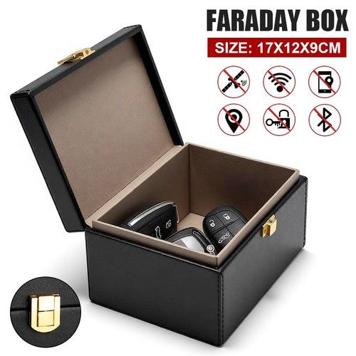 RFID Car Key Signal Blocker Box Faraday Protector Anti-Theft Safety Blocking Box