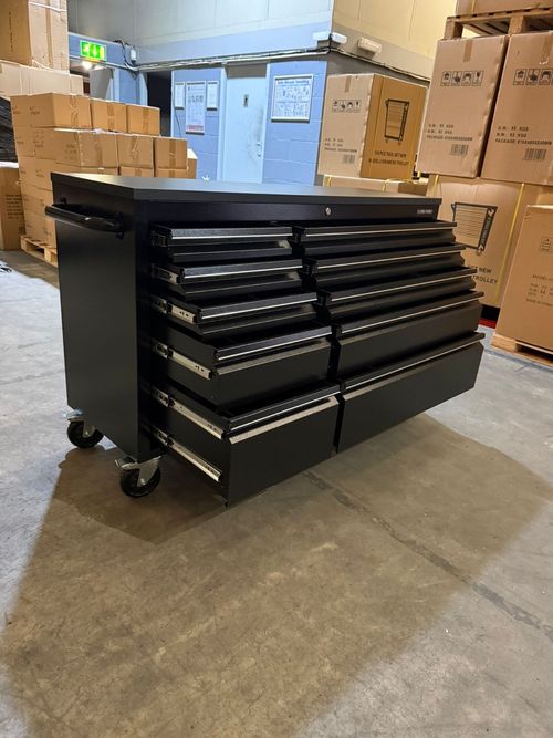 US PRO TOOL CHEST BOX BENCH BLACK WORKTOP 55" FINANCE AVAILABLE! — image 7