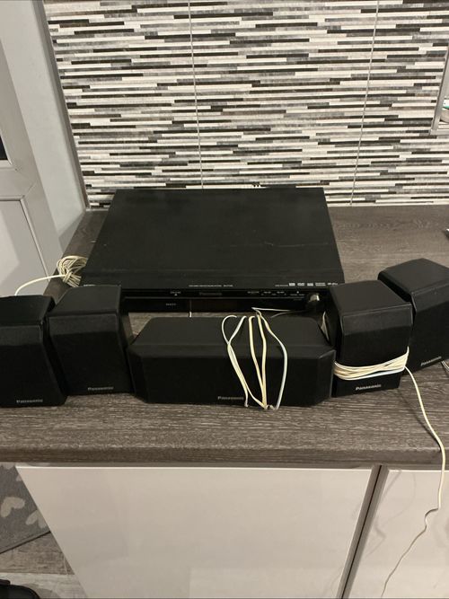 panasonic sa-pt450 DVD Player With Speakers Tested Working  No Remote — image 1