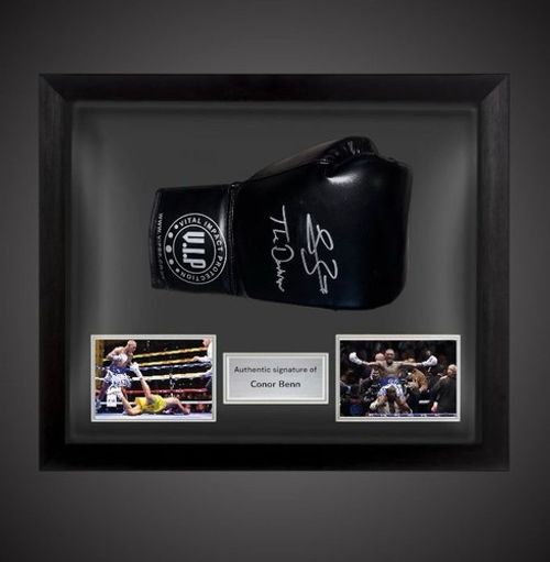 Dome Framed Conor Benn Hand Signed VIP Boxing Glove With COA £275