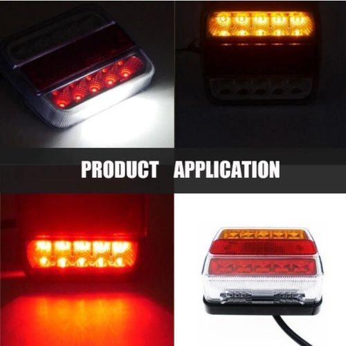 Magnetic LED Rear Tail Lights Board Trailer Towing Lightboard 5 Functions E-Mark — image 11