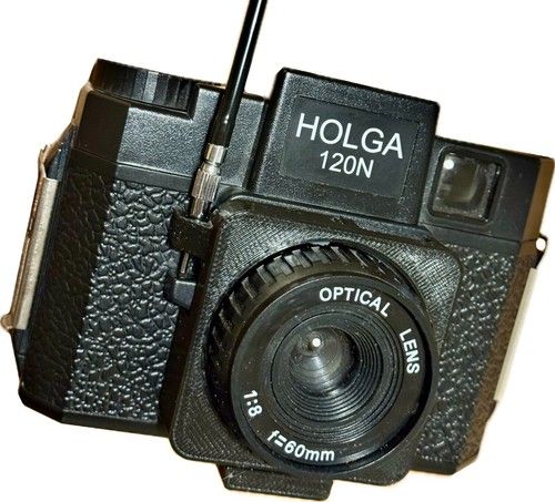 Shutter Release Cable Adapter & Button Extender for Holga 120 Camera