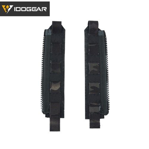 IDOGEAR Tactical Zipper MOLLE Adapter 10# For Rear Back Pack Plate Carrier Camo