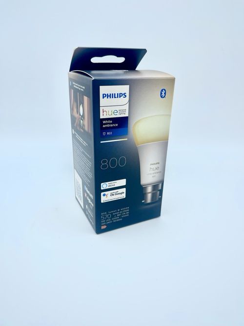 Philips Hue White Ambience Single Smart Bulb LED B22 Bluetooth Alexa and Google — image 1