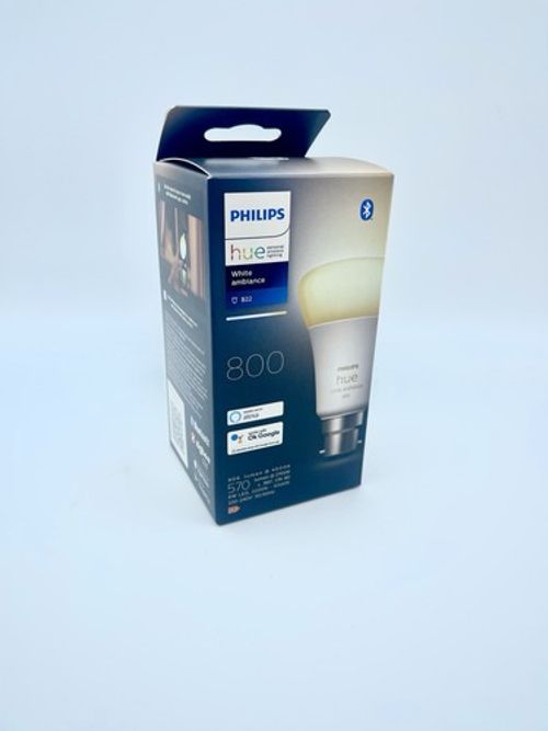 Philips Hue White Ambience Single Smart Bulb LED B22 Bluetooth Alexa and Google