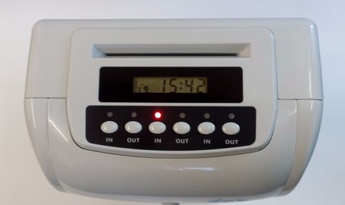 Clocking In Machine Starter Pack (Includes 200 Cards And A Rack). Fully Set Up. — image 2