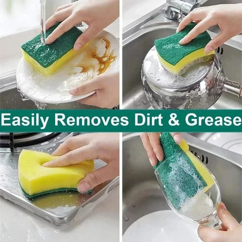 30 Pack Kitchen Cleaning Sponges Scourers Washing Up Non-Scratch for Dish Pad — image 7