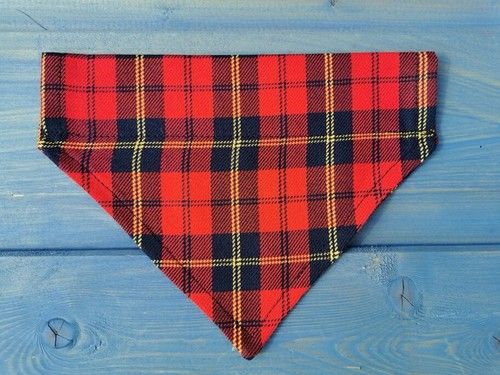 Quality Handmade Dog Bandana Slide on Collar Neckerchief Scarf Gift Present