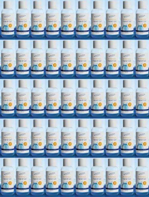 50 x TRAVEL SIZE 50 ML 70% ALCOHOL ANTIBACTERIAL HAND SANITISER READY TO USE — image 1