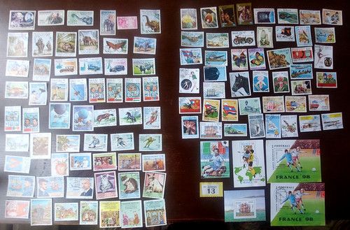 LAOS - 100+ M/M & used (all different) + 4 x m/sheets. Good selection (RefY13)