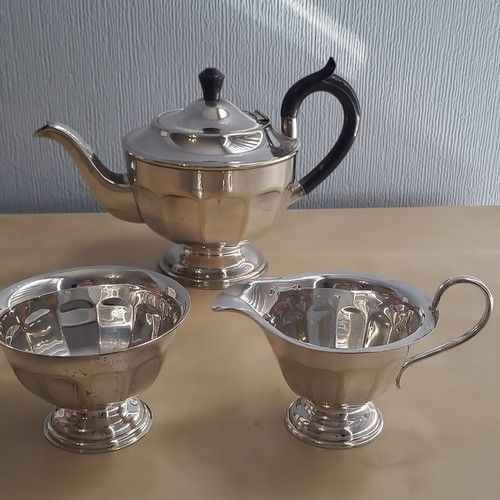 Vintage Silver Plated Teapot, Sugar Bowl And Jug