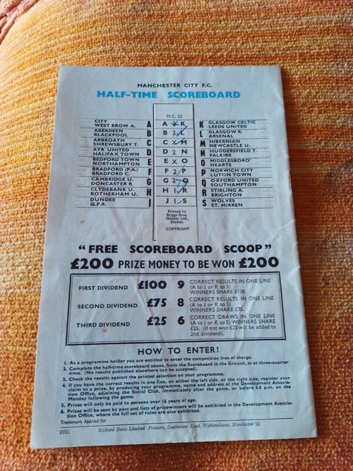 Man City v West Brom FA Charity Shield Sat 3 August 1968. Maine Road (57) — image 3