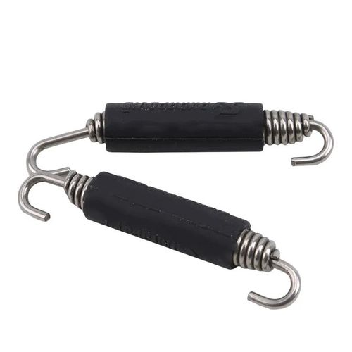 2x 85mm Motorcycle Modified Exhaust Pipe Spring Stainless Steel AK Spring — image 2