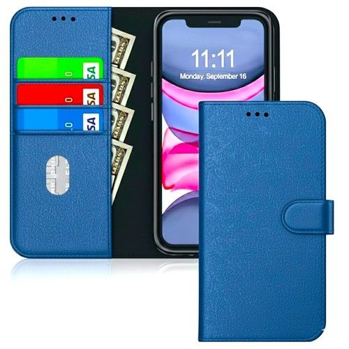 Leather Wallet Case For iPhone 17 Pro Max 16 15 14 13 12 11 18 Pro SE Flip Cover