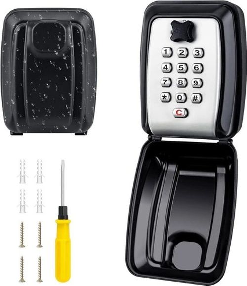 Key Safe Wall Mounted Police Approved Key Lock Box Outdoor Heavy Key Lock Box