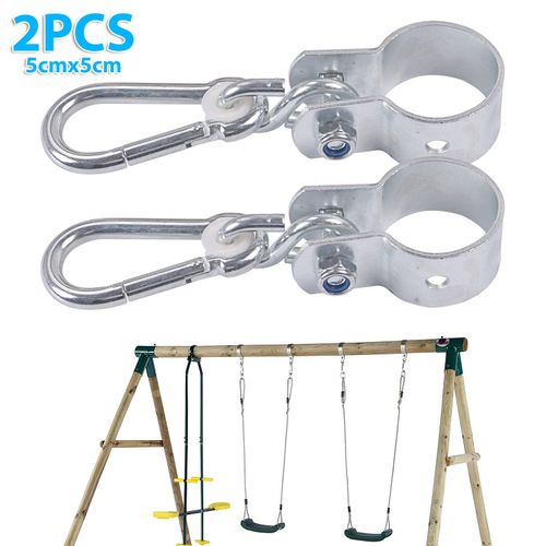 Set of 2 Round Swing hooks/Hangers Ø 50mm x35mm Carabiner Clamp Scaffolding Hook — image 3
