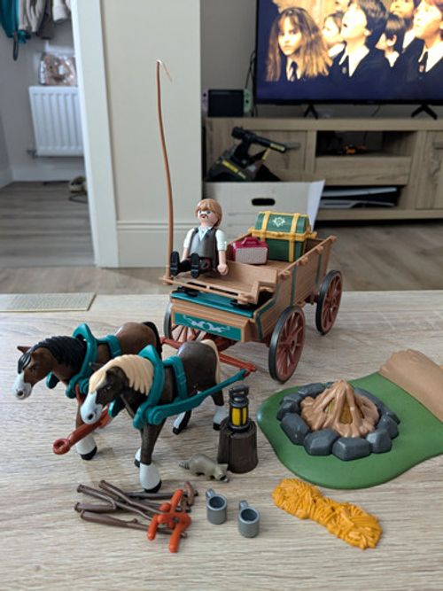 PLAYMOBIL Spirit Riding Free, Horse-Drawn Wagon