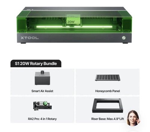 HPC Laser - xTool S1 20w Diode Laser Cutter Class I Basic Kit 