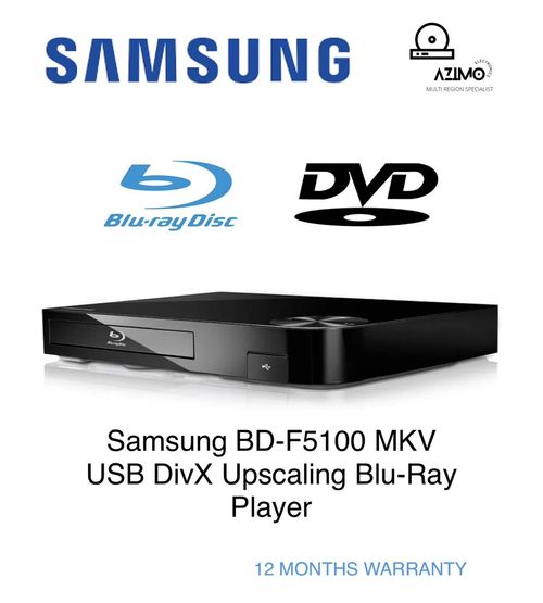 Samsung BD-F5100 Blu-ray Player HDMI USB MKV DivX compact WARRANTY — image 1