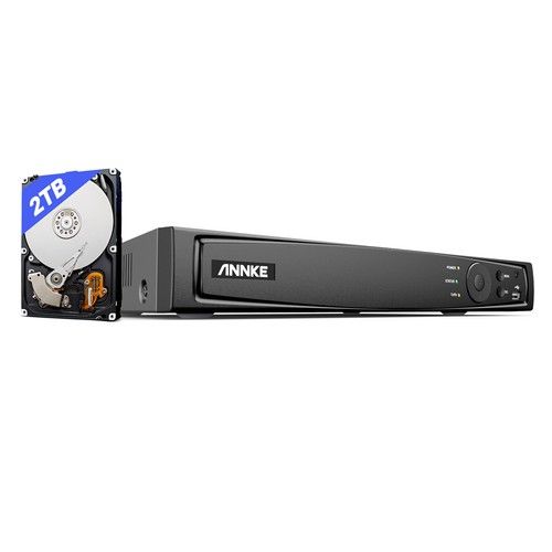 ANNKE 8CH 12MP Video H.265+ NVR PoE CCTV Recorder For Home Security System