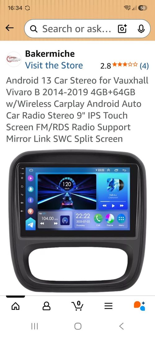   Sat nav for Renault Traffic Or Vauxhall Vivaro  android unit — image 6