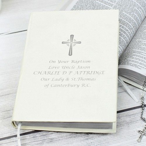 PERSONALISED Holy Bible. Christening Baptism Confirmation Holy Communion Wedding
