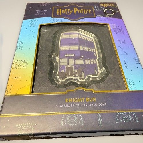 1oz Harry Potter Agoro Knight Bus .999 Fine Silver Coin