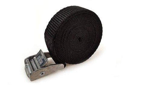 2 Buckle Straps 25mm Cam Buckle 2.5 m Long Heavy Duty Load Securing 250kg Black