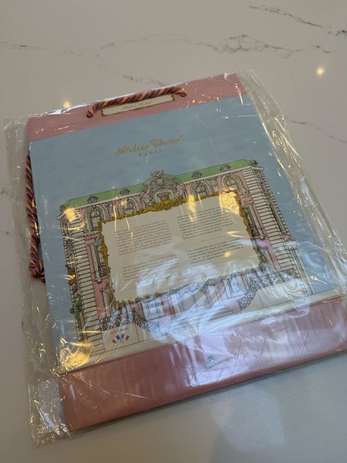 ATELIER CHOUX Harrods Cotton Townhouse Blanket, Bib and Bag Baby Gift Set - NEW  — image 3