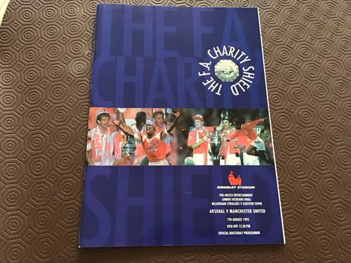 Arsenal v Manchester United 1993 Charity Shield Tickets x2  + Programme — image 4