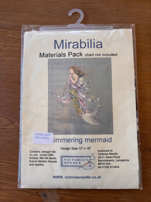 Mirabilia OOP Cross Stitch Full Kit "Shimmering Mermaid" — image 3