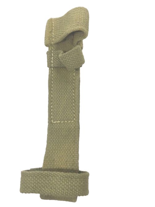 British 37 Pattern Type Canvas Frog WW2 Era Loop Type Surplus Khaki — image 1