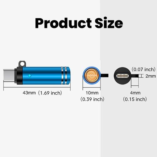 Mini Type C Mobile Phone Cigarette Lighter Air Blowing Cigarette Lighter Outdoor — image 6