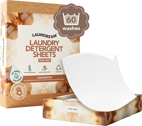 60-240pck LAUNDRY DETERGENT SHEETS PLASTIC FREE ECO FRIENDLY WASHING NON BIO 