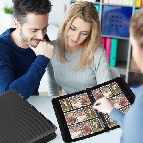 900PCS Pockets Trading Card Binder Holder Double Sided Zip Folder Album Book — image 10