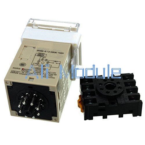 AC 220V DH48S-S Digital Precision Programmable Time Delay Relay Socket Base — image 2
