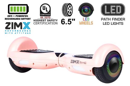 Rose Gold Hoverboard with LED Wheels UL2272 Certified — image 1