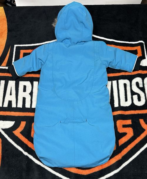 Canada Goose Baby Bunny Bunting Lamb Snowsuit Blue Size 0-3 Months — image 2