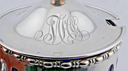 A FINE ANTIQUE GORHAM RHODE ISLAND STERLING SILVER MUSTARD POT C.1904 — image 5