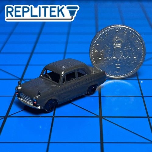 N Gauge Ford Anglia 100e Popular - Dark Grey