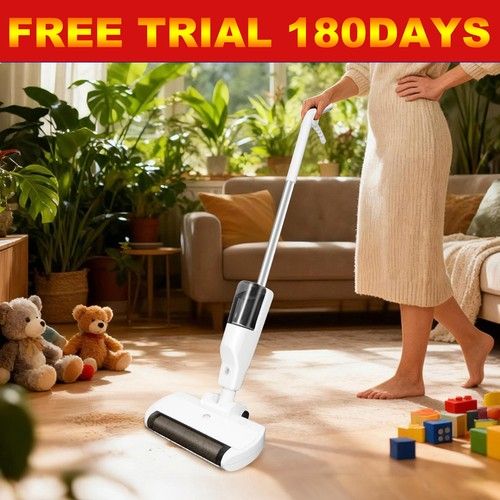 3-in-1 Cordless Wet Dry Vacuum Mop 60min Self Cleaning Floor Washer 500ml Tank