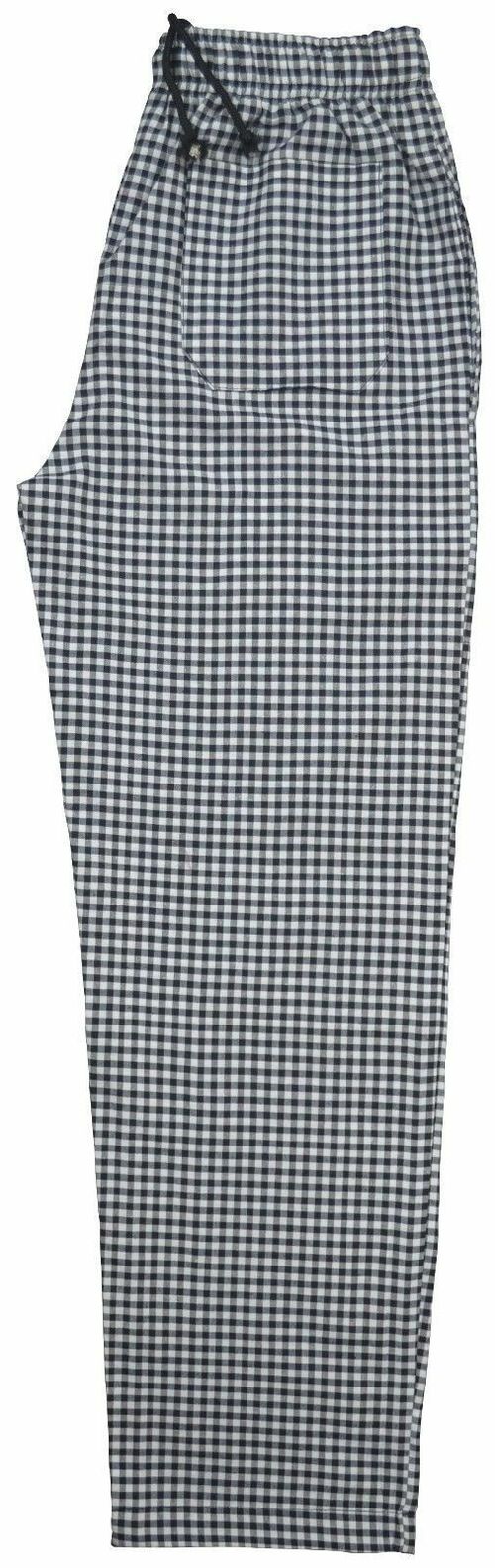 New Chef Trousers Check 100% Cotton 3 Pockets Elasticated Chef Check Trousers UK — image 3