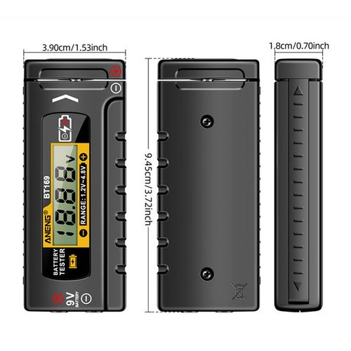 Universal Digital Battery Tester LCD Display - AA AAA 9V Button Cell Power Le — image 8