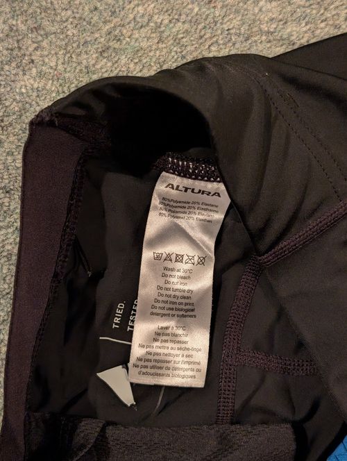 Altura Men’s Cycling Shorts Black Size S Padded Stretch Pull-On — image 3