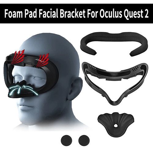 Replacement For Oculus Quest 2 Face Pad Cover Cushion VR Glasses Accessories UK