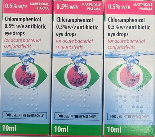 Chloramphenicol Eye Drops 0.5% 10ml For Bacterial Conjunctivitis x 3 Pack — image 13
