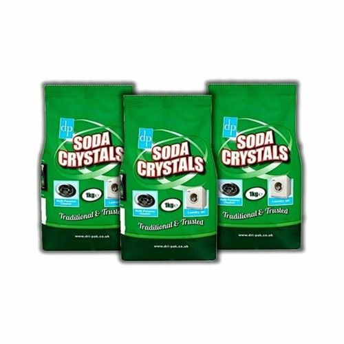 3 X 1 kg DRI PAK SODA CRYSTALS MULTI PURPOSE CLEANER LAUNDRY AID WATER SOFTENER