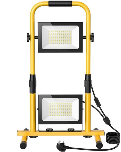 Work Lights Tripod Site LED Mains Powered Portable 230v 200W Light Stand