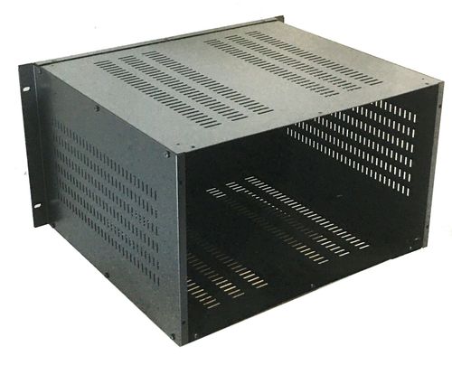 6U Rack mount vented enclosure chassis case,for 19 inch rack 390mm deep,  — image 2